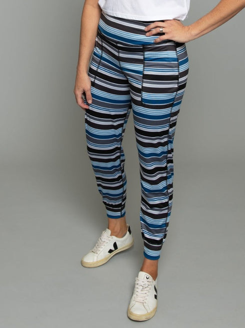 The Jogger - Black Stripe / Black